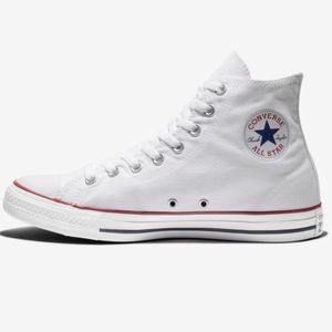 Converse All-Star white canvas high tops